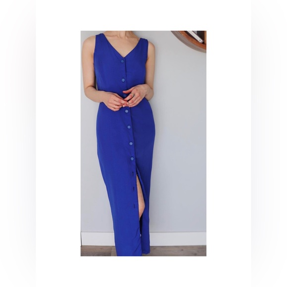 Vintage Button Front Dress - Picture 2 of 4